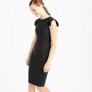 J.Crew Resume Dress | 365 Italian Wool | Black | Size 10 | Like New